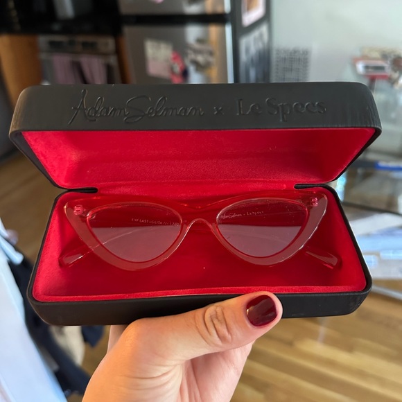 Le Specs Red Cat-Eye Sunglasses